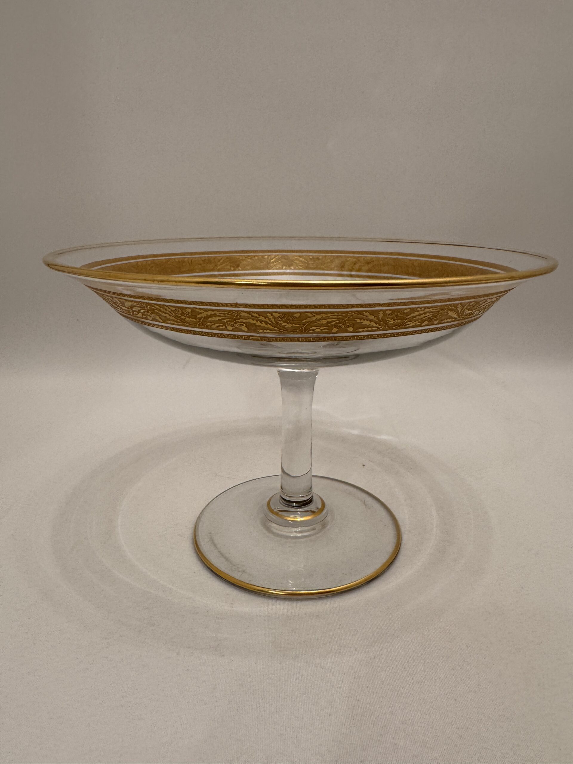 Glas Fußschale