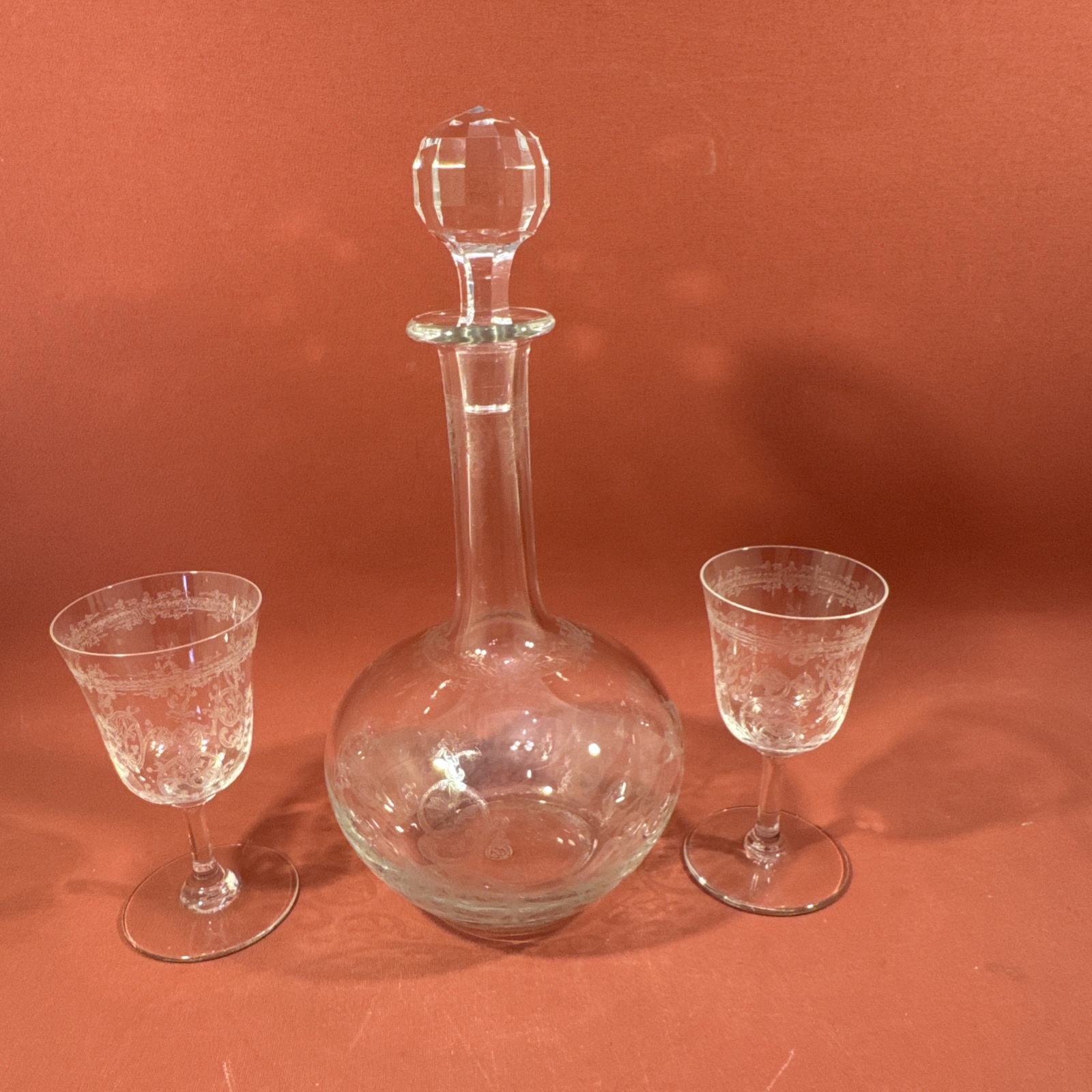 Karaffe + Gläser Baccarat