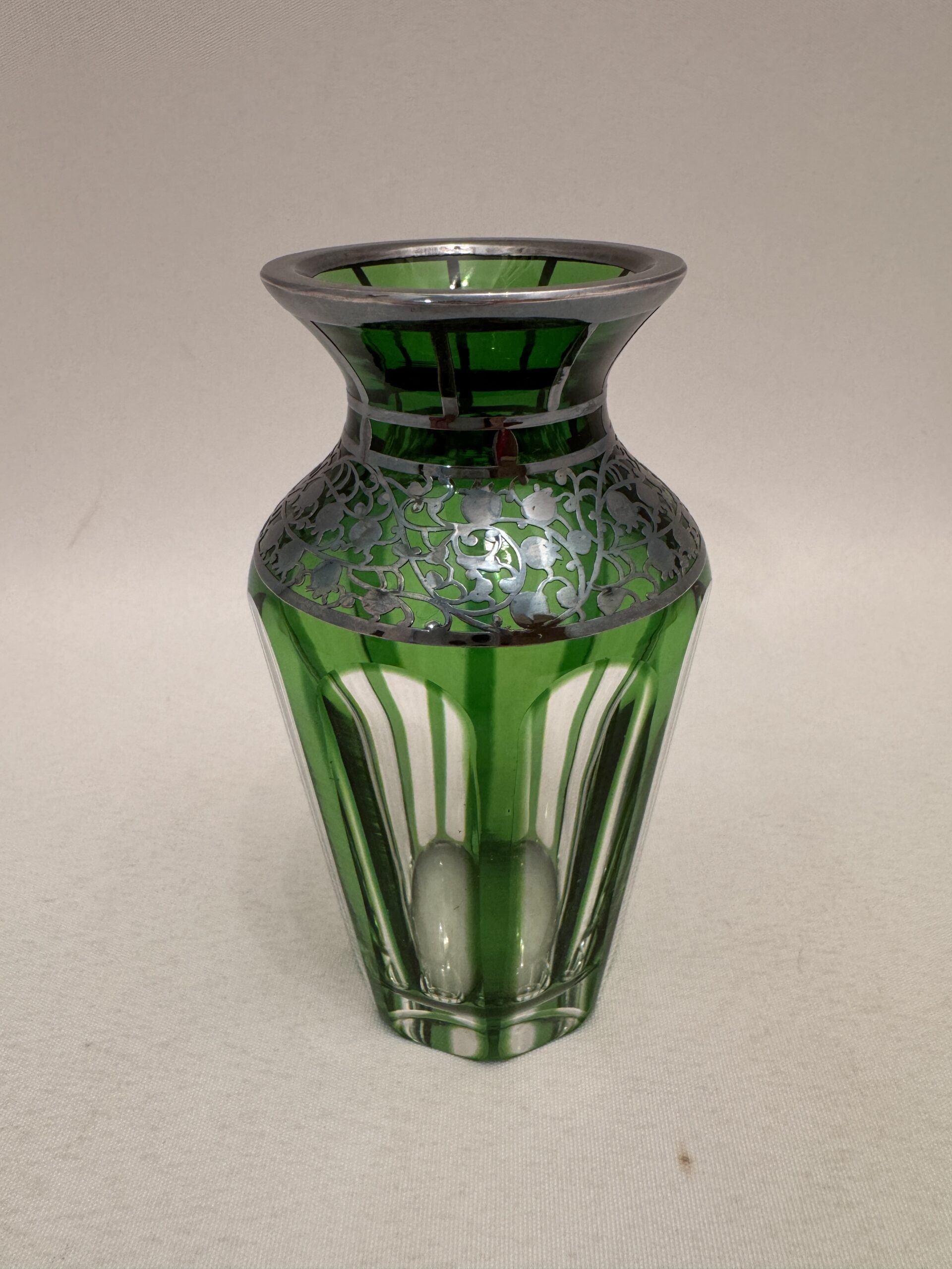 Vase Josephinenhütte<br />
Silber Overlay